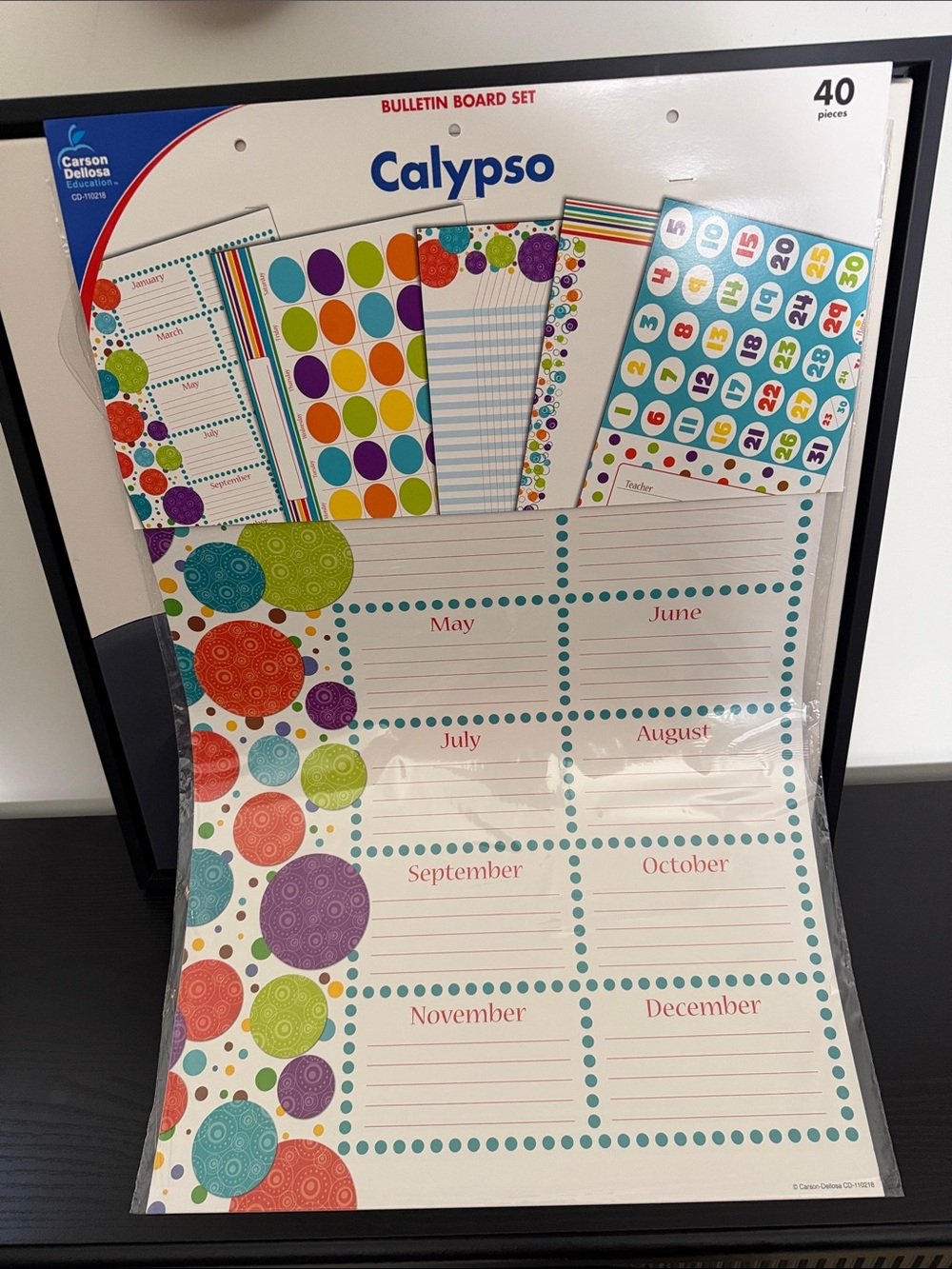 Carson Dellosa Calypso 40 Piece Bulletin Board Set